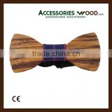 Different Wood Materials of wooden bowtie from China supplier