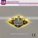 Flower Pattern Glass Down Light Mr16 Led Downlight