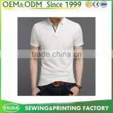 Customized Classic Collar Mens 100% Pique Cotton 220gsm Polo Shirt Without Button OEM thumbnail-2