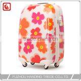 4 Wheel Flower Print Trolley Suitcase , Bright Color Travel Luggage thumbnail-1