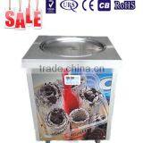 700mm Flat Pan Fried Ice Cream / Ice Cream Rolls Machine With Low Price
