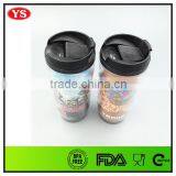 FDA Certification Double Wall 350 ml Plastic Starbucks Tumbler Mug With Flip Lid thumbnail-5
