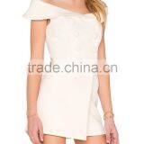 Short Sleeve Plain Solid ColourJumpsuit For Women thumbnail-4