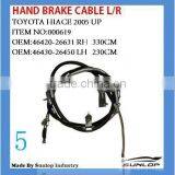 HIACE KDH 200 Body Parts #000619 Hand Break Cable L/R NEW MODEL for Hiace 2005-2013 Hiace 200 Commuter Parts thumbnail-1