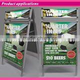 Outdoor Freestanding Aluminum Snap Frame A-Board Signs Advertising Board