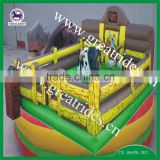 Amusement park games inflatable rodeo bull