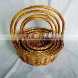 4 Sets Willow Made Baskets for Storage Food or Flowers thumbnail-1