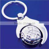 Custom Round Earth Piece in the Middle Keychain