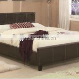 Best seller wooden faux pu leather bed