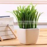 Artificial Potted Plants Mini Artificial Potted Plant Wheat Grass 8" Lifelike Nature Herb Deco Fejka
