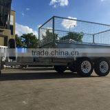 10x5 Hot Dipped Galvanized Tandem Hydraulic Tipping Trailer With Cage Used Farm thumbnail-2