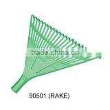 Garden Tools Mini Small 22 Tooth Plastic Rake 90501 thumbnail-1