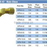979 45 Male Elbow,Air Brake Fittings for Nylon Tube,Brass Valve thumbnail-5