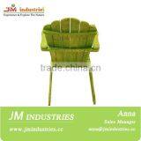 Stain Finish Adirondack Chair With Green Color thumbnail-4
