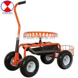 garden scooter ,garden tool cart, seat cart, easy moving garden cart