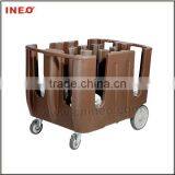 Restaurant,Hotel,Buffet Adjustable Dish Caddy Storage Cart thumbnail-1