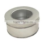 all sorts of metal cookie can box cookie cosmetic tin box with pvc window