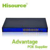 Hot Sale Hisource 16 Port Gigabit Network Switch 10/100/1000Mpbs Ethernet Smart POE Switch thumbnail-2