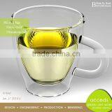 Elegant New Borosilicate Handmade Crystal Clear Beer Glass thumbnail-5