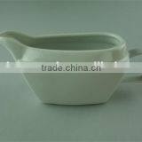 Cheap Square Ceramic Novelty Personalized Gravy Boat With Saucer thumbnail-2