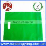 Green Color CPE Die Cut Bag Factory Price thumbnail-1
