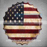 Vintage 40CM Large Beer Cap Metal Wall Art thumbnail-1