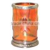 Decorative Metal Hurricane for Candlebra thumbnail-1