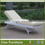 All-weather Outdoor Patio Synthetic Rattan Chaise Lounge Chair thumbnail-2
