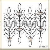 Leaf Design Wrought Iron Wall Sconces thumbnail-1