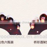New Creative Wood Wine Rack Wood Display Rack for Four Bottles With Low Price thumbnail-1