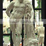 Ancient Greek Figure Farnese Herakles White Marble Statue thumbnail-1