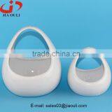 Popular Design Home Decoration White Easter Ceramic Egg Basket thumbnail-2