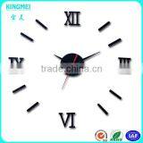 Large Luxury Home Decor Black Butterfly Acrylic Clock Wall thumbnail-4