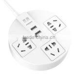 Multi Sockets Power Strip 3 Outlet With 3 USB Surge Protector Charging Station thumbnail-3