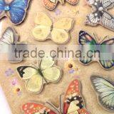 Butterfly Design Sticker With Glitter, Craft Decorative Shinny Glitter Sticker With Gems thumbnail-4