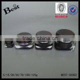 Unique Specail Square Shape 5ml 15ml 30ml 50ml Acrylic Cosmetic Cream Jar Empty Double Wall Plastic Cream Container thumbnail-5