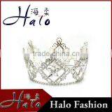 Fashion Rhinestone Silver Plating Wholeround Women Adult Tiaras Crown Pageant Accessories thumbnail-2