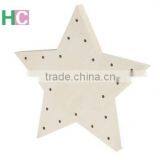 2016 New Design Unfinished Plywood Star Shaped Light thumbnail-1