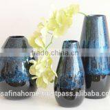 Round Colored Lacquer Decorative Flower Vase thumbnail-1