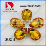 DZ-3003 Light Topaz and AB Pear Drop Fancy Stone With Claw thumbnail-3