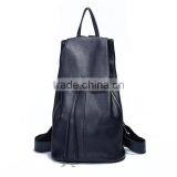 Wholesale Black Color Womens Genuine Leather Backpack thumbnail-1