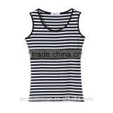 Plain Stripe Ladies Tank Tops 2017 Women T-shirt thumbnail-5