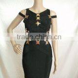 High Quality Hot HL Sequined Red Green Black Bandage Dress Evening Party Bodycon Dress thumbnail-5