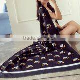 New Arrival 2017 Spring Girl Muffle Special Tartan Printed Design Cotton and Linen Material 190*90cm Women Scarf thumbnail-4