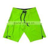 2018 Fluorescent Green Solid Color Spendex Boardshorts thumbnail-2