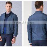 Men Stand Collar Polyester Ripstop Casual Business Jacket thumbnail-3