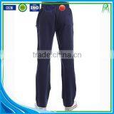 Navy Blue White Custom Plain Breathable Cotton Sports Pants Wholesale thumbnail-4