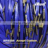 7MM Premium PU Leather Cowskin or Sheepskin Shoelace for Air Sneakers - Black Faux Lambskin Leather Lace W/Gold Plated Tips thumbnail-4