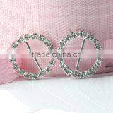 Rhineston Buckle With Foldover Elastic Ties - Crystal Beads for Shoelace Headband Decoration - Buckles for Belt Pouch thumbnail-2