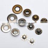 20mm 4 Part Brass Metal Button Bubble Snap Button Italy Snap Fasteners Black/nickle/Bronze FP-029 thumbnail-1